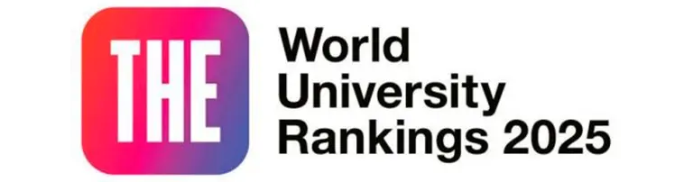 Logo del Times Higher Education World University Rankings vinculado al prestigio académico de la Universidad Panamericana en Especialidad en Finanzas