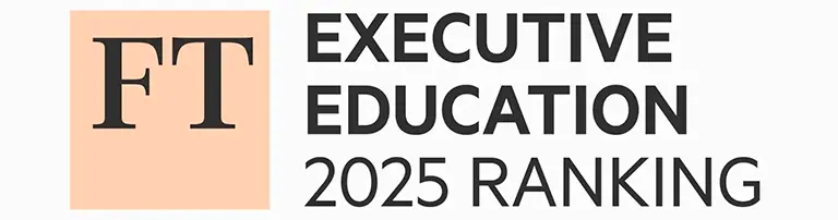 Logo de FT Executive Education Ranking 2025 que respalda la maestria en marketing digital en linea